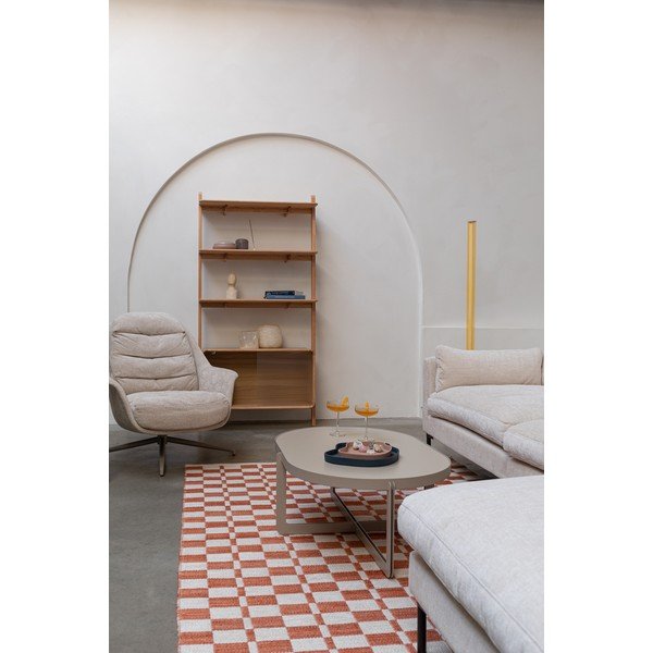 Knižnica z jaseňového dreva s posuvnými dverami v prírodnej farbe 90x180x35 cm Rise – Zuiver-image-1