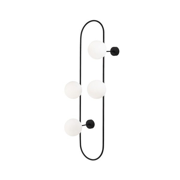 Čierne kovové nástenné svietidlo Opviq lights Karpos-image-4