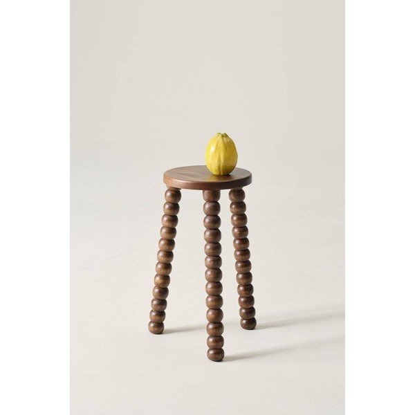 Okrúhly odkladací stolík z mangového dreva ø 30 cm Carbis – Jotex-image-1
