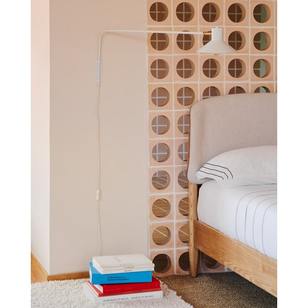 Biele nástenné svietidlo ø 20 cm Aria – Kave Home-image-1