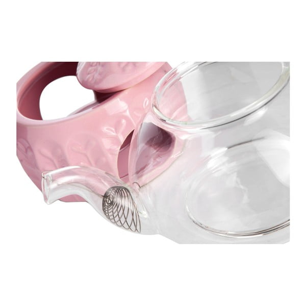 Sklenená čajová kanvička s ohrievačom na čajovú sviečku Bambum, 600 ml-image-2