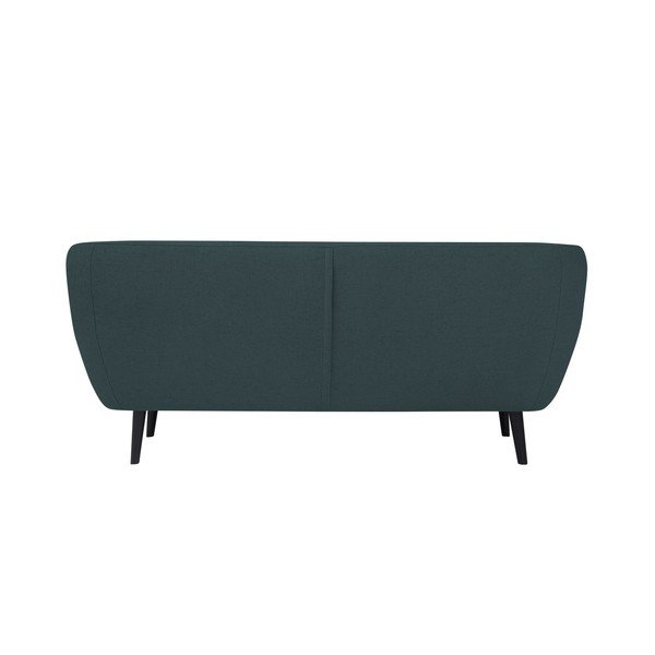 Tmavomodrá pohovka s hnedými nohami Mazzini Sofas Piemont, 188 cm-image-2