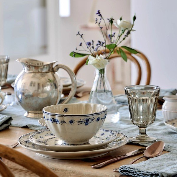 Modrá/béžová kameninová polievková miska 770 ml Vila – Costa Nova-image-1