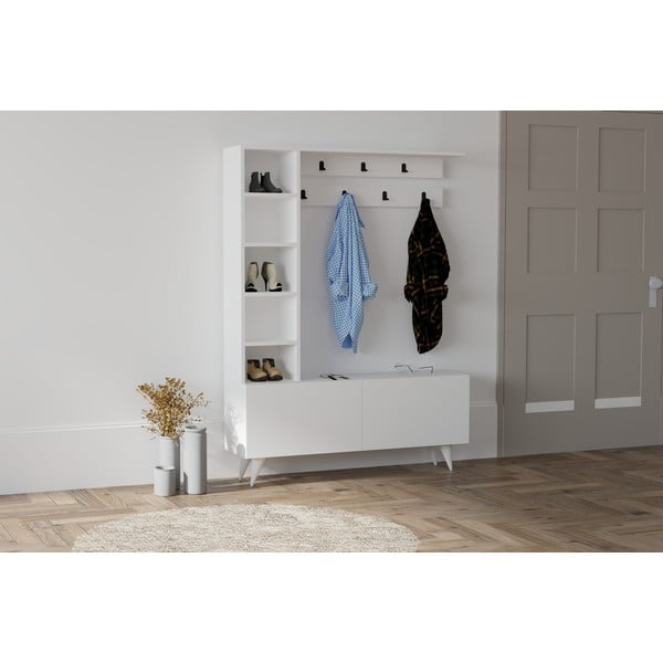 Biela predsieňová zostava Bahar - Kalune Design-image-2