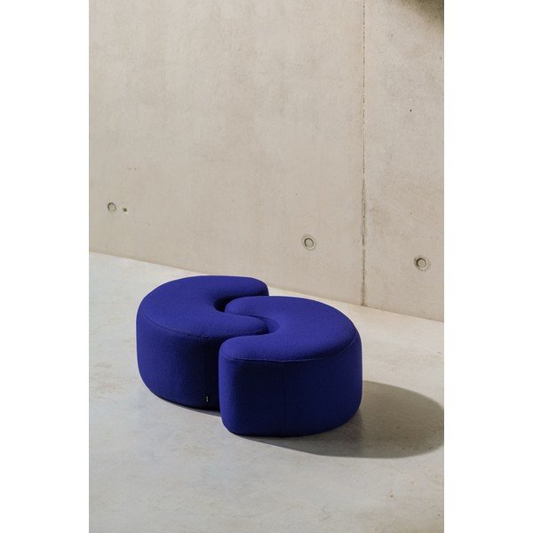 Modrý vlnený taburet Ü – noo.ma-image-2