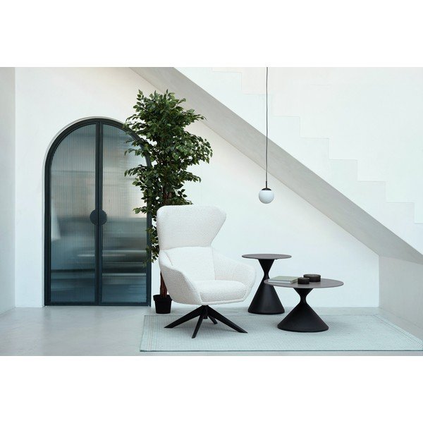 Okrúhly odkladací stolík s doskou v dekore mramoru ø 50 cm Joona – Bizzotto-image-2