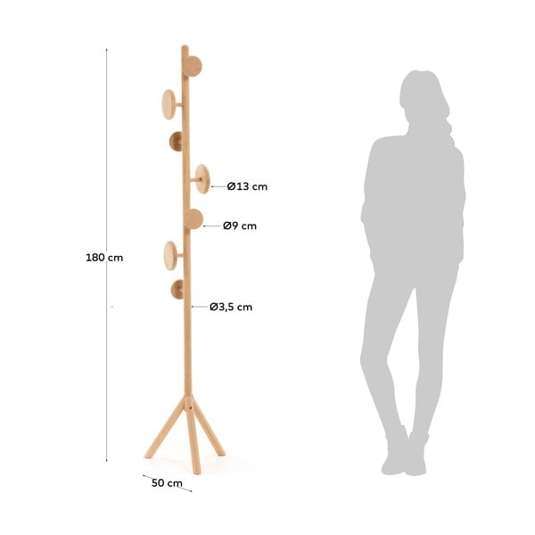 Vešiak z brezového dreva Kave Home Nalini-image-4