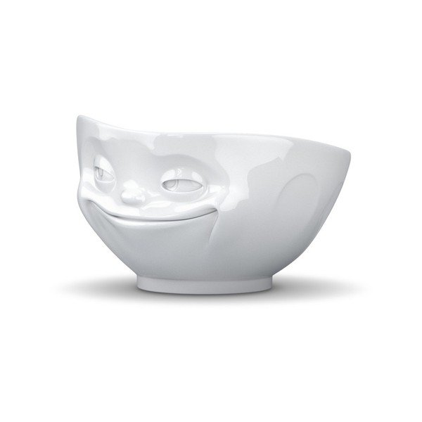 Usmievavá miska, biela z bistra U Kubistu-image-1