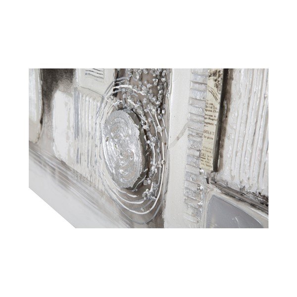 Ručne maľovaný nástenný obraz Mauro Ferretti Dipinto Su Tela Silver Stroke, 150 x 50 cm-image-4