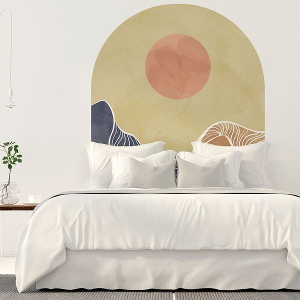 Samolepka na stenu 120x140 cm Abstract Rising Sun Arch - Ambiance-image-4