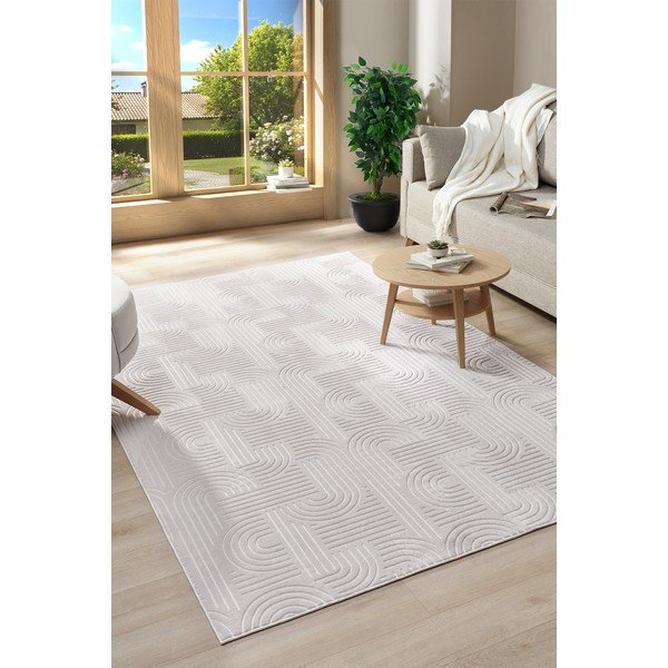 Krémovobiely prateľný koberec 80x150 cm Bohemian – Mila Home-image-1
