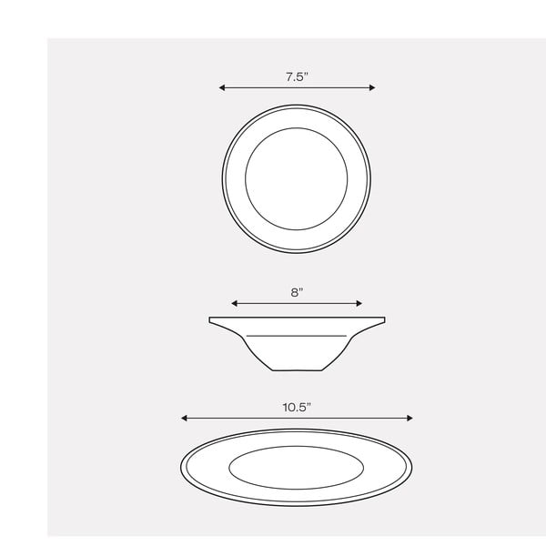 12-dielna porcelánová súprava riadu Sabichi Day to Day-image-1