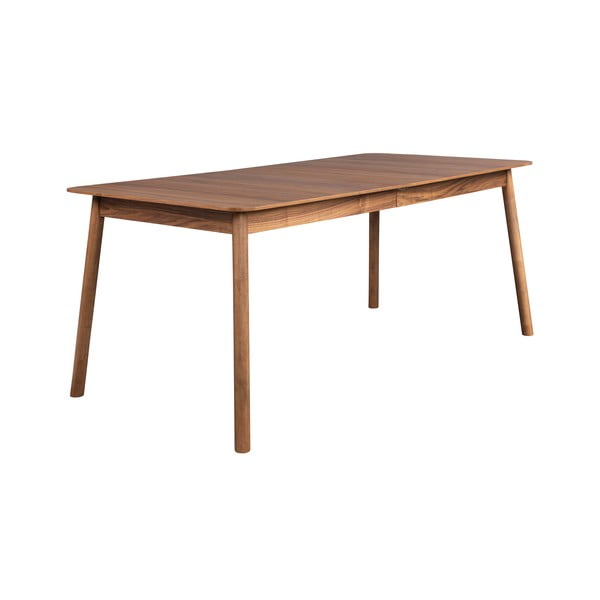 Rozkladací jedálenský stôl s doskou v dekore orechového dreva 90x180 cm Glimps – Zuiver-image-4