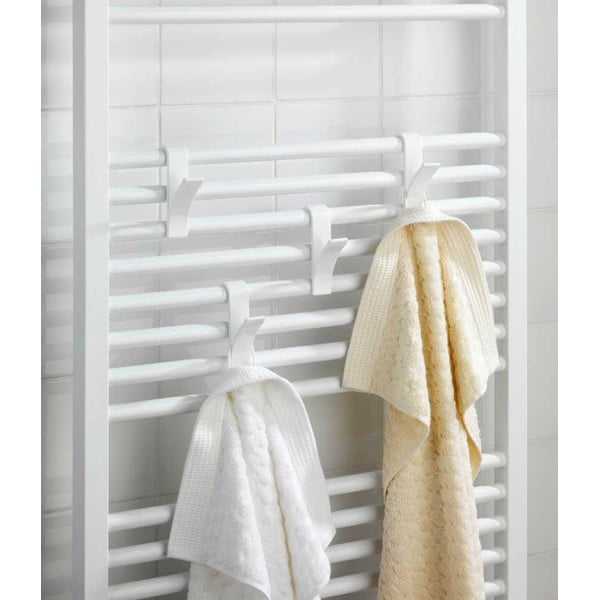 Biele závesné plastové háčiky v súprave 2 ks – Wenko-image-3