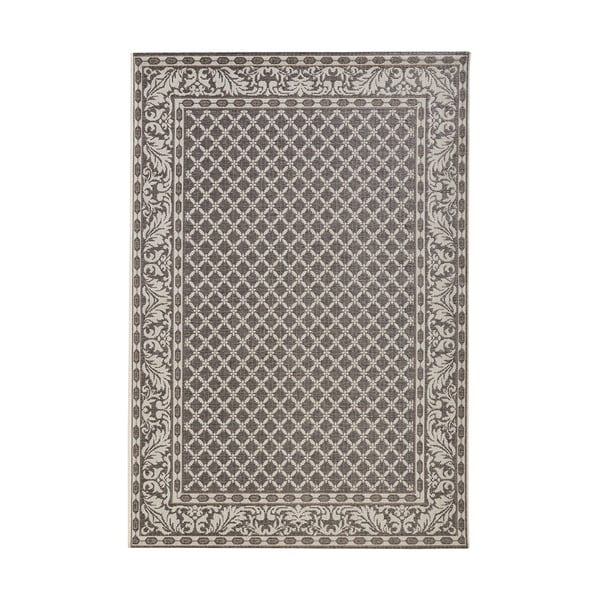 Sivo-krémový vonkajší koberec NORTHRUGS Royal, 115 x 165 cm