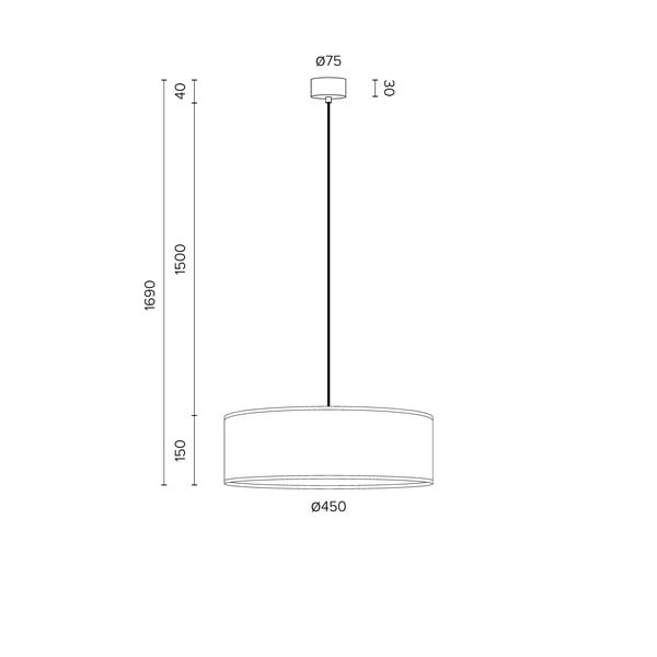 Závesné svietidlo s tienidlom z dreva orechu Sotto Luce TSURI XL-image-2