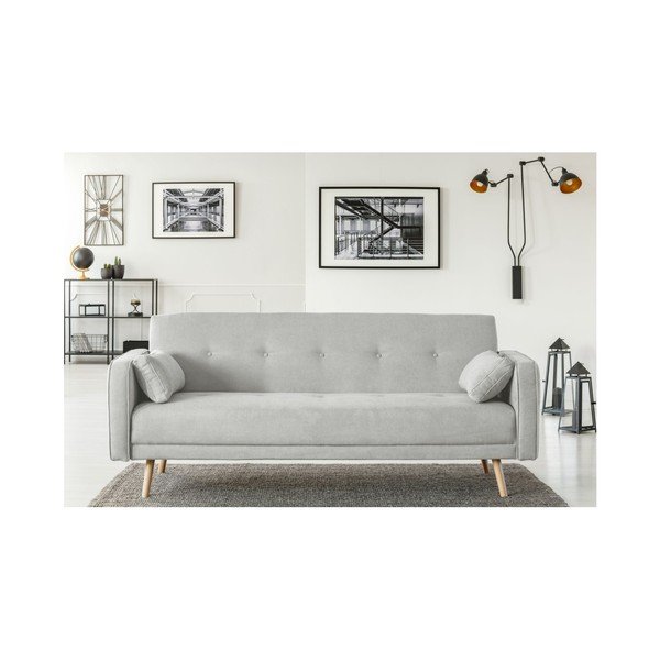 Svetlosivá rozkladacia pohovka Cosmopolitan Design Stuttgart, 212 cm-image-4