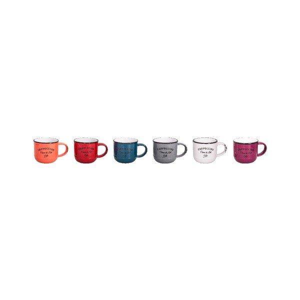 Sada 6 keramických hrnčekov Antic Line Cappuccino