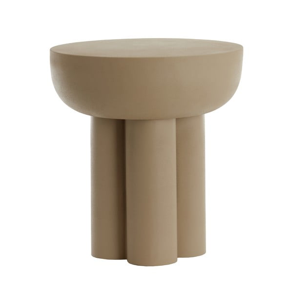 Kovový okrúhly odkladací stolík ø 46 cm Mikola – Light & Living