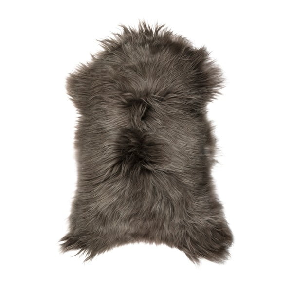 Sivohnedá ovčia kožušina s dlhým vlasom Arctic Fur Ptelja, 100 × 60 cm