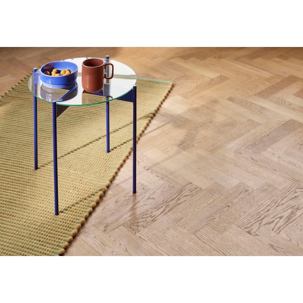 Okrúhly odkladací stolík so sklenenou doskou ø 45 cm Beam – Hübsch-image-3