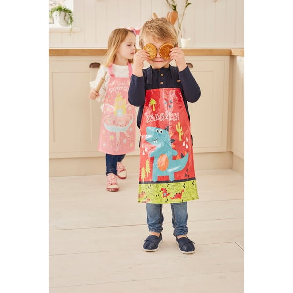 Bavlnená detská zástera Cooksmart ® Dinosaur-image-1