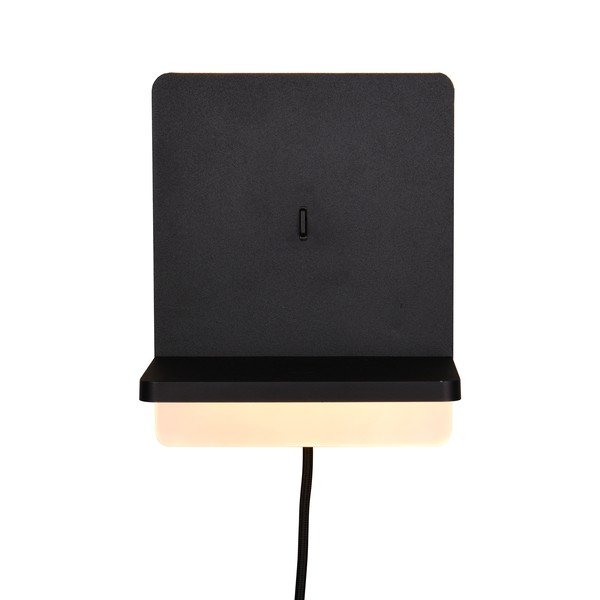 Matne čierne LED stmievateľné nástenné svietidlo Fairfield – Trio-image-4