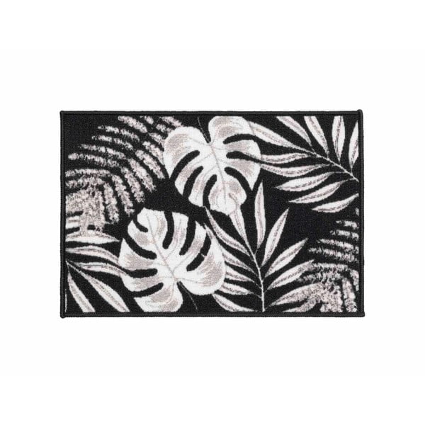 Čierny prateľný koberec 40x60 cm Amber – douceur d'intérieur