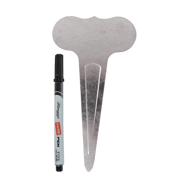 Set 6 menoviek a čierneho značkovača Esschert Design Smooth-image-2