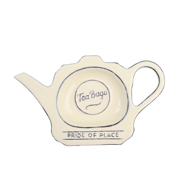 Krémový keramický tanierik na čajové vrecúška T&G Woodware Pride of Place