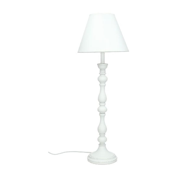 Stolná lampa Wood White, 56,5 cm