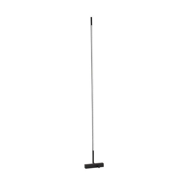 Čierna kovová LED stojacia lampa s tienidlom z akrylového skla (výška  140 cm) Raccio – Nova Luce