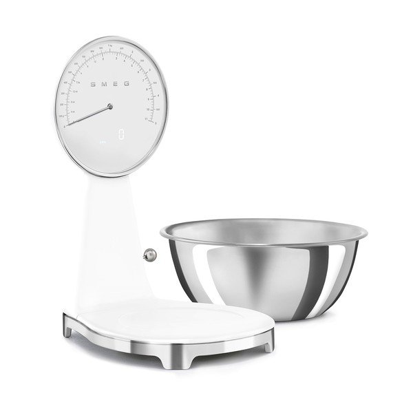 Biela plastová digitálna kuchynská váha – SMEG-image-3