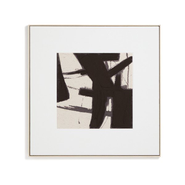Ručne maľovaný obraz s rámom/na plátne 100x100 cm Arilan – Kave Home-image-4