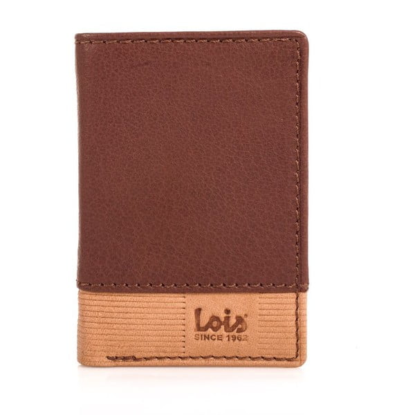 Kožená peňaženka Lois Wood, 11x8 cm