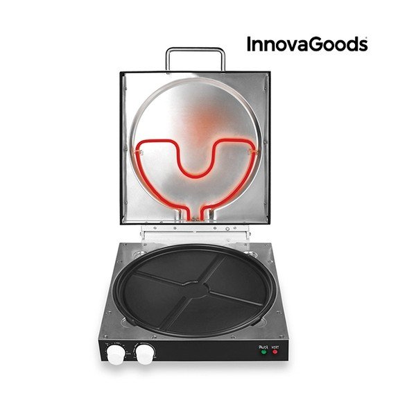 Elektrický box na pizzu s kuchárskou knihou InnovaGoods, výkon 1200W-image-3
