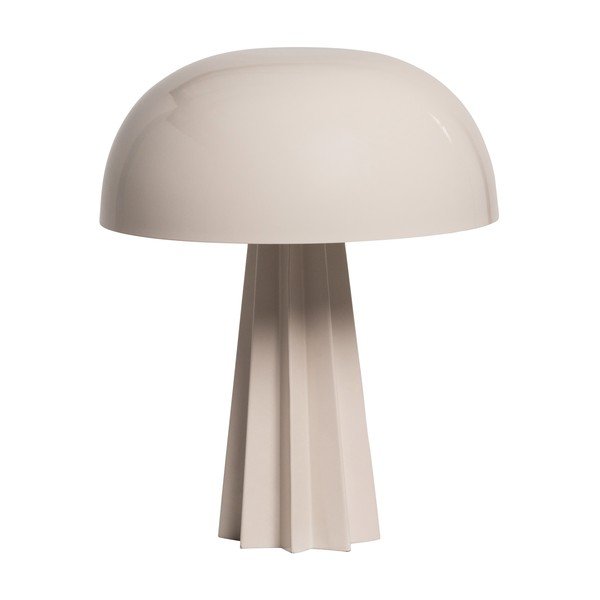 Krémovobiela kovová stolová lampa (výška  29 cm) Virel – WOOOD
