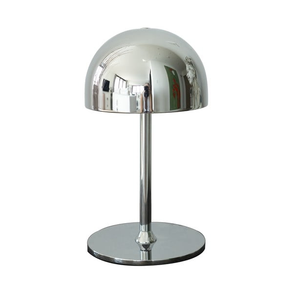 LED stolová lampa na diaľkové ovládanie v striebornej farbe s kovovým tienidlom (výška 22 cm) Tim – Sirius