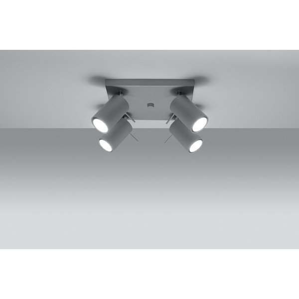 Sivé stropné svietidlo Sollux Etna Quatre-image-1