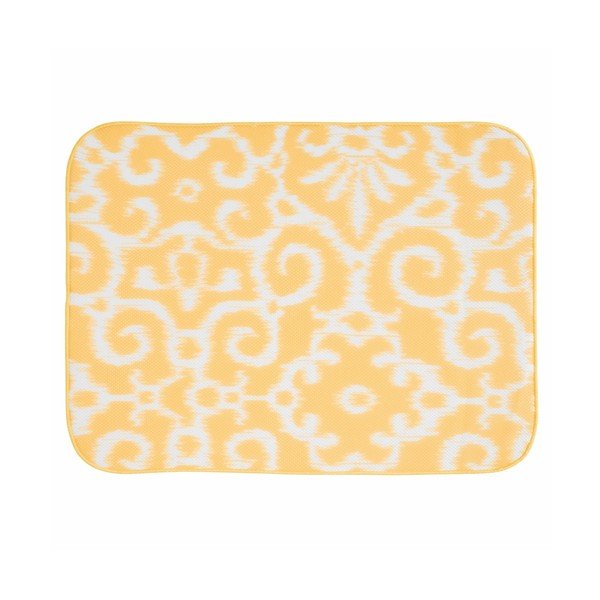 Žltá odkvapávacia podložka InterDesign iDry, 61 x 46 cm