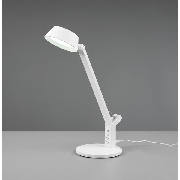 Matne biela LED stolová lampa so stmievačom (výška  40 cm) Ava – Trio-image-3