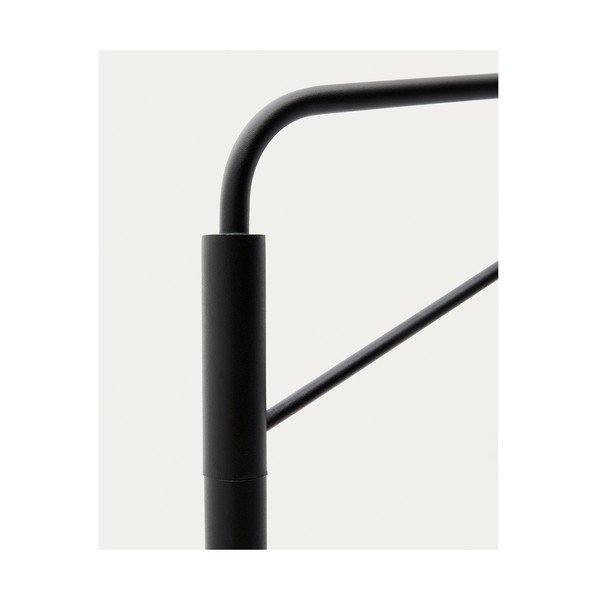 Biela/čierna stojacia lampa so skleneným tienidlom (výška  164 cm) Eilo – Kave Home-image-4