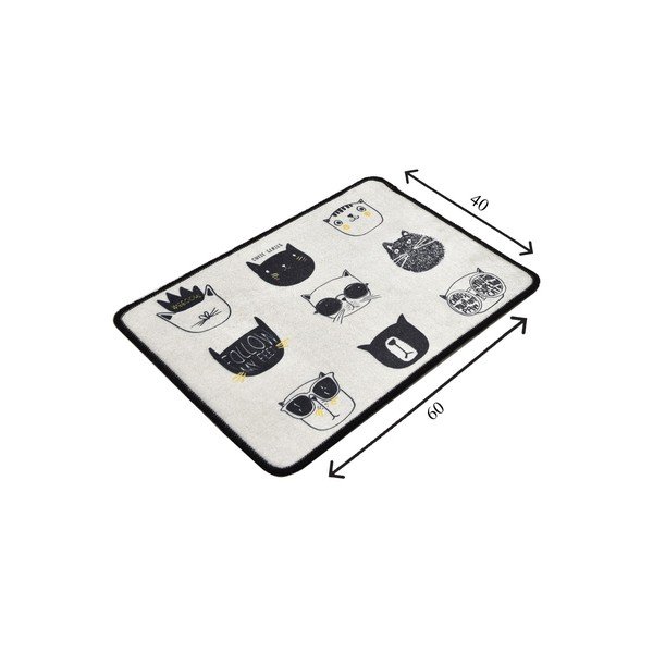 Čierno-béžová kúpeľňová predložka 40x60 cm Cutie – Foutastic-image-4