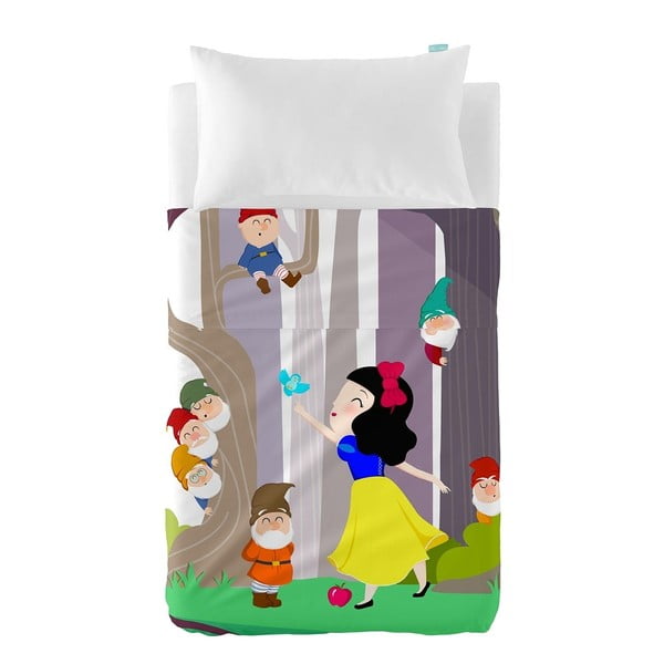 Detská obliečka na vankúš a prikrývka Mr. Fox Snow White, 120 × 180 cm