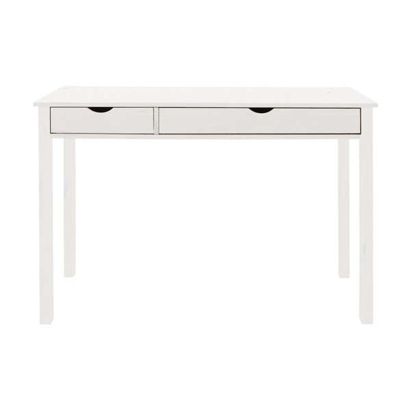 Biely pracovný stôl z borovicového dreva Støraa Gava, dĺžka 100 cm-image-2