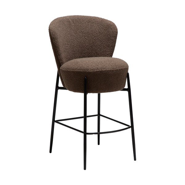 Hnedá barová stolička (výška sedadla 68 cm) Orbit – DAN-FORM Denmark