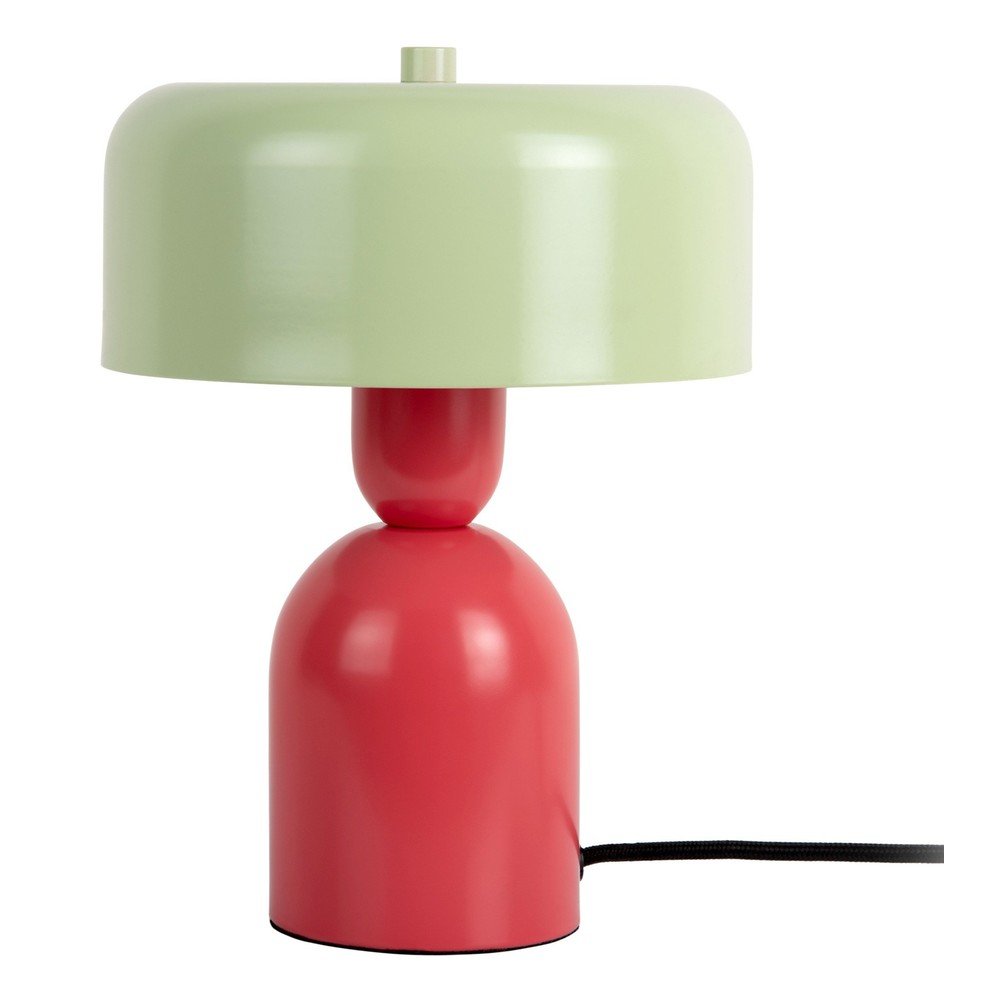 E-shop Červená/zelená kovová stolová lampa (výška 24 cm) Double Funky – Leitmotiv