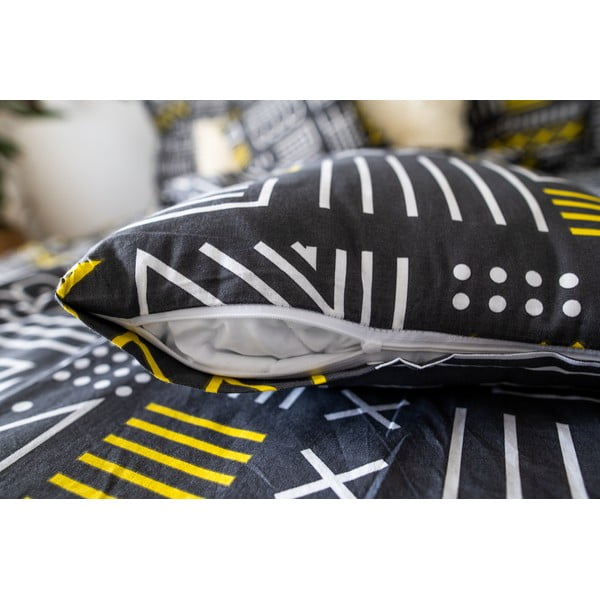 Sivé bavlnené obliečky na jednolôžko 140x200 cm LP Dita Runy - Cotton House-image-3