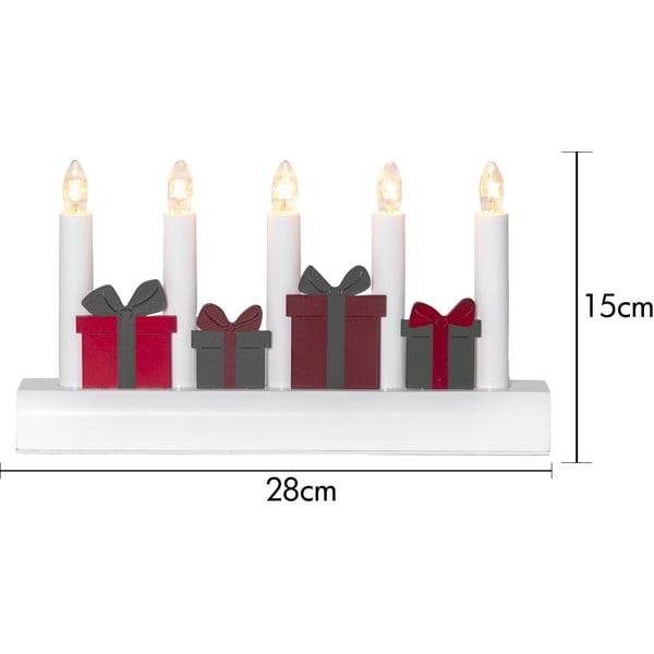 Červená/biela vianočná svetelná dekorácia do zásuvky Julia – Star Trading-image-4