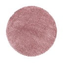 Ružový okrúhly koberec ø 120 cm Fluffy – Ayyildiz Carpets